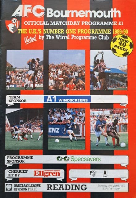 Bournemouth v Reading, Div 3 (1991, Mar 12th)