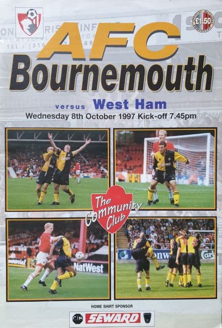 Bournemouth v West Ham, Friendly (1997, Oct 8th)