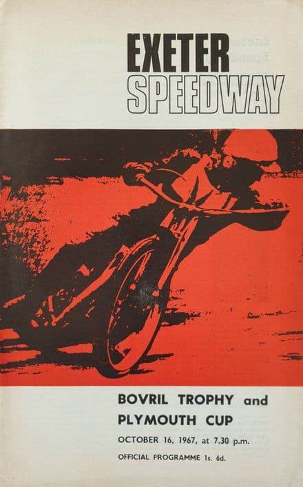 Bovril Trophy & Plymouth Cup (1967, Oct 16th)