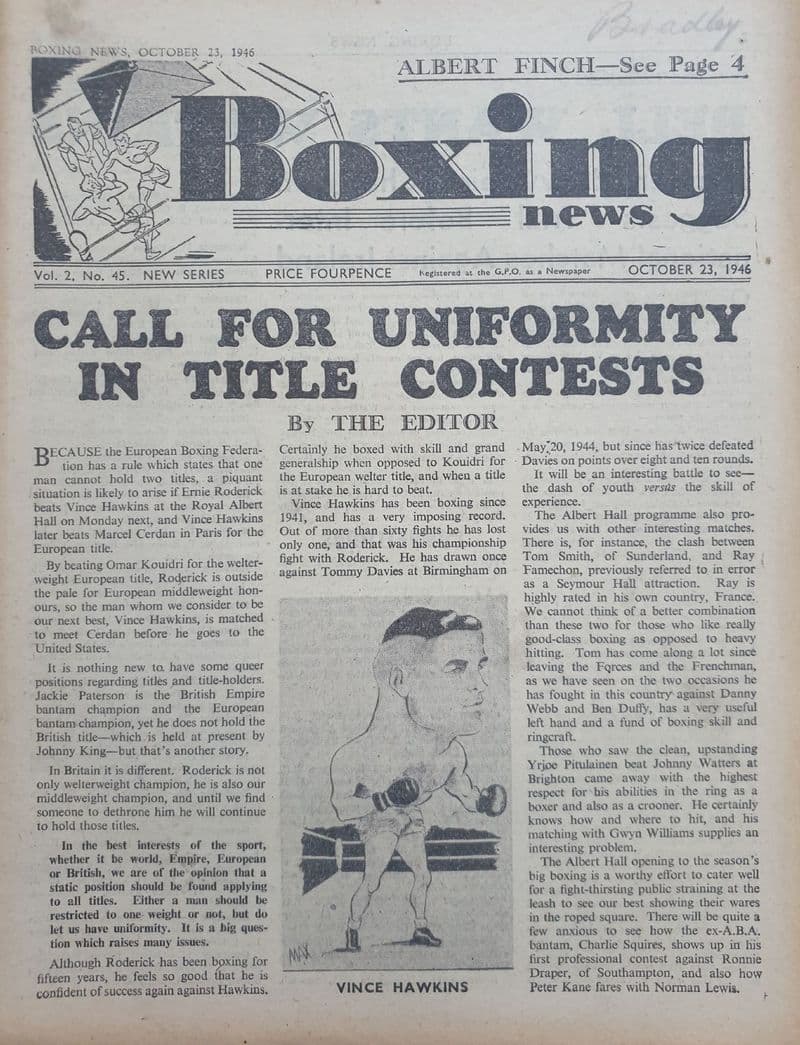 Boxing News Vol 02 No 45 (1946, Oct 23rd)