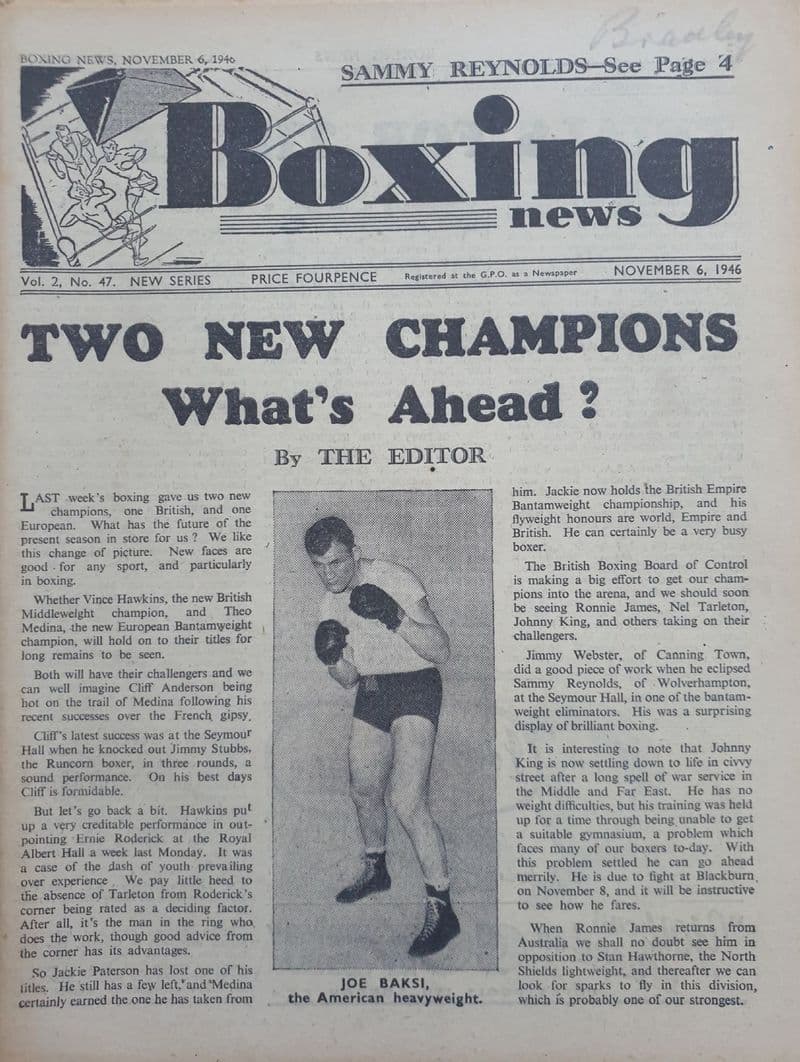 Boxing News Vol 02 No 47 (1946, Nov 6th)
