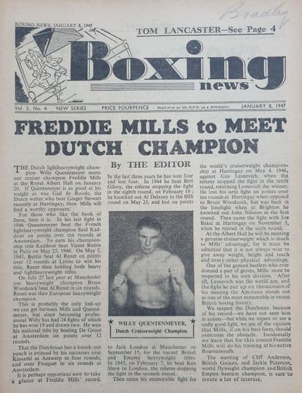 Boxing News Vol 03 No 04 (1947, Jan 8th)
