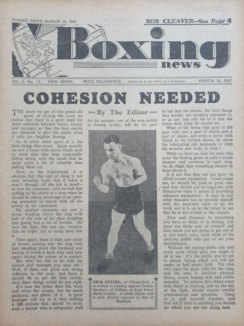 Boxing News Vol 03 No 12 (1947, Mar 19th)