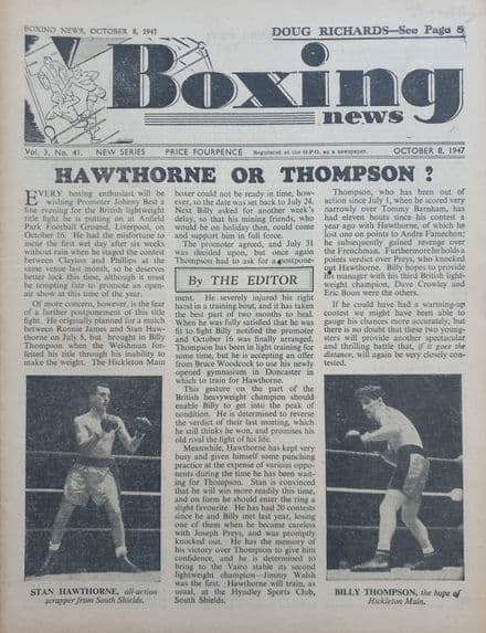 Boxing News Vol 03 No 41 (1947, Oct 8th)