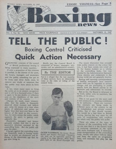 Boxing News Vol 03 No 42 (1947, Oct 15th)
