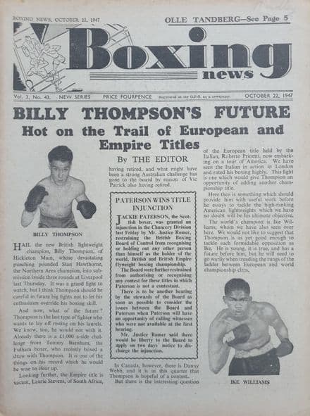 Boxing News Vol 03 No 43 (1947, Oct 22nd)