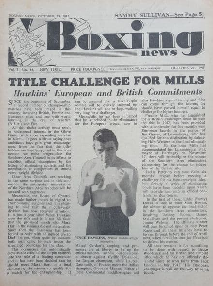 Boxing News Vol 03 No 44 (1947, Oct 29th)
