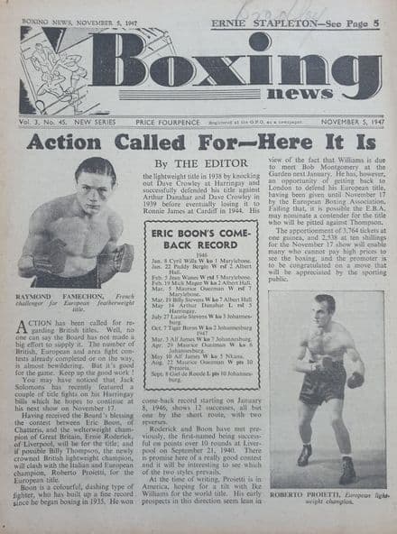 Boxing News Vol 03 No 45 (1947, Nov 5th)