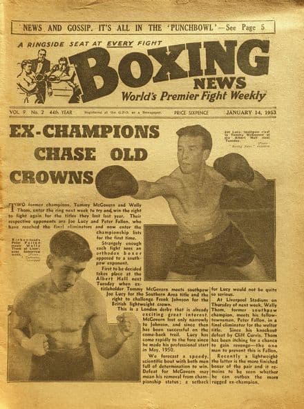 Boxing News Vol 09 No 02 (1953, Jan 14th)