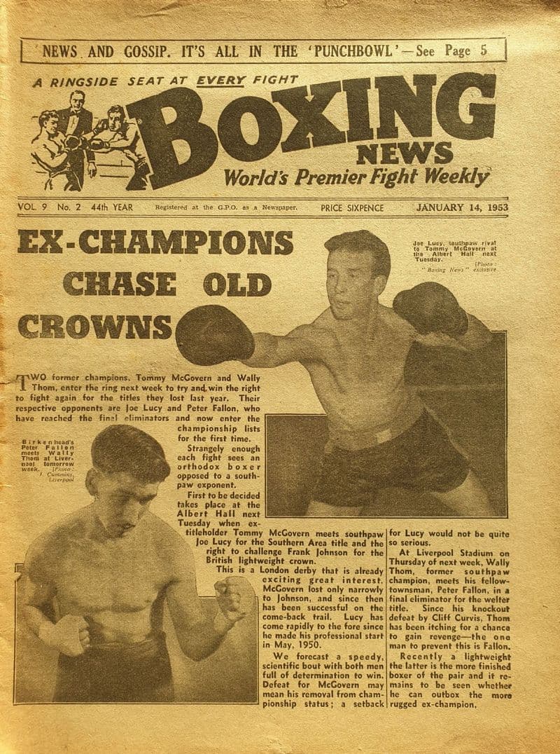Boxing News Vol 09 No 02 (1953, Jan 14th)