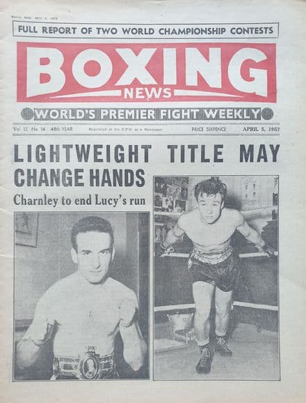 Boxing News Vol 13 No 14 (1957, Apr 5th)