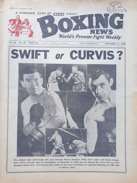 Boxing News Vol 16 No 46 (1960, Nov 11th)