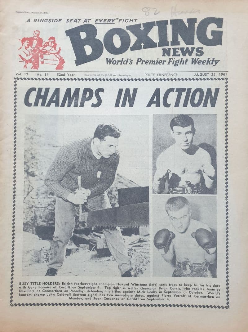 Boxing News Vol 17 No 34 (1961, Aug 25th)