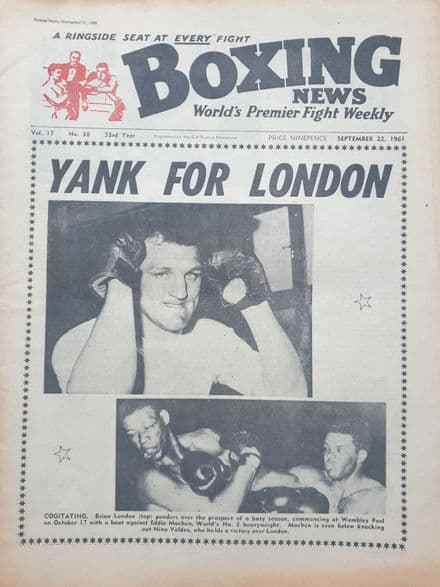 Boxing News Vol 17 No 38 (1961, Sep 22nd)