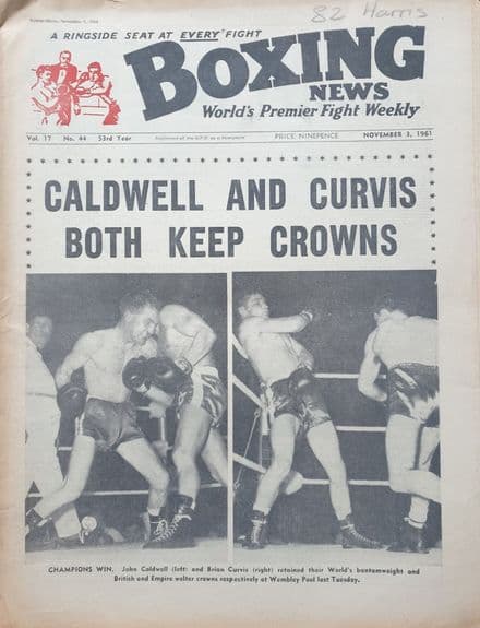 Boxing News Vol 17 No 44 (1961, Nov 3rd)