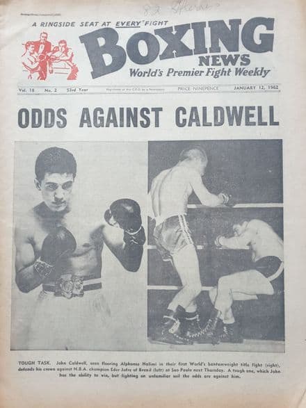 Boxing News Vol 18 No 02 (1962, Jan 12th)