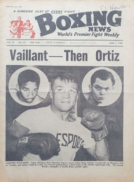 Boxing News Vol 18 No 22 (1962, Jun 1st)