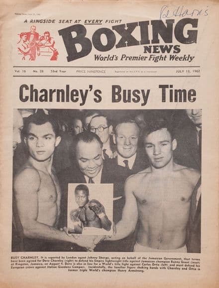 Boxing News Vol 18 No 28 (1962, Jul 13th)