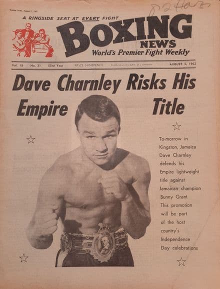 Boxing News Vol 18 No 31 (1962, Aug 3rd)