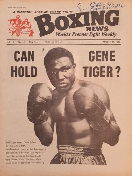 Boxing News Vol 18 No 35 (1962, Aug 31st)