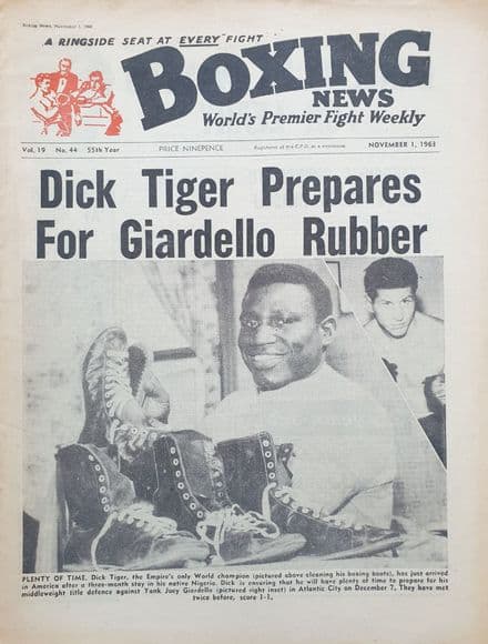 Boxing News Vol 19 No 44 (1963, Nov 1st)