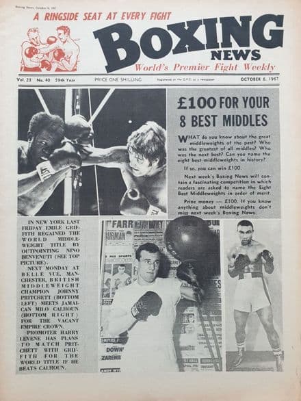 Boxing News Vol 23 No 40 (1967, Oct 6th)