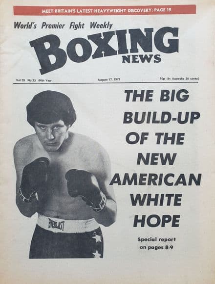 Boxing News Vol 29 No 33 (1973, Aug 17th)
