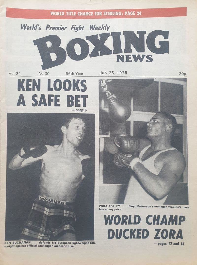 Boxing News Vol 31 No 30 (1975, Jul 25th)