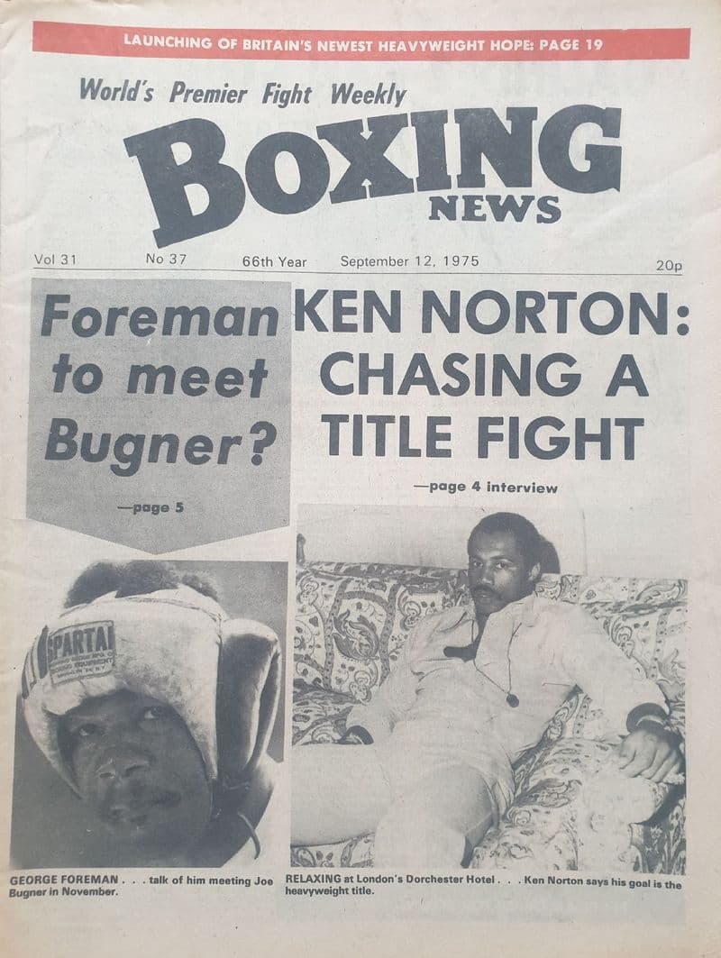 Boxing News Vol 31 No 37 (1975, Sep 12th)