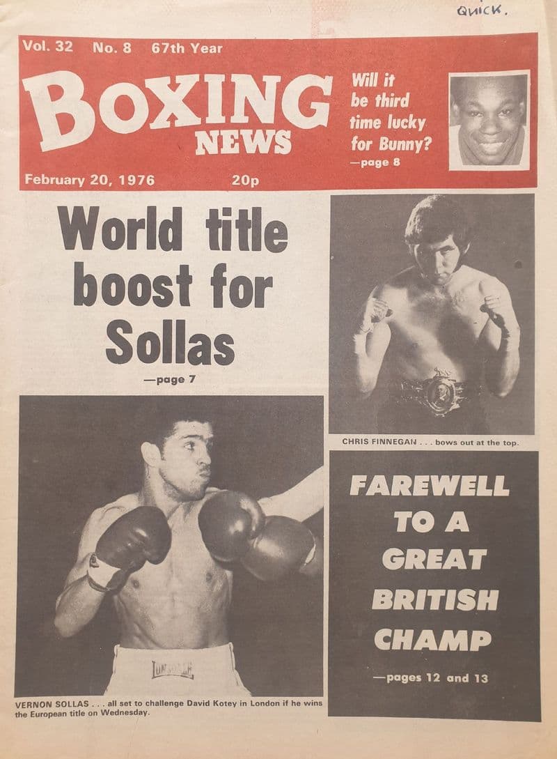 Boxing News Vol 32 No 08 (1976, Feb 20th)