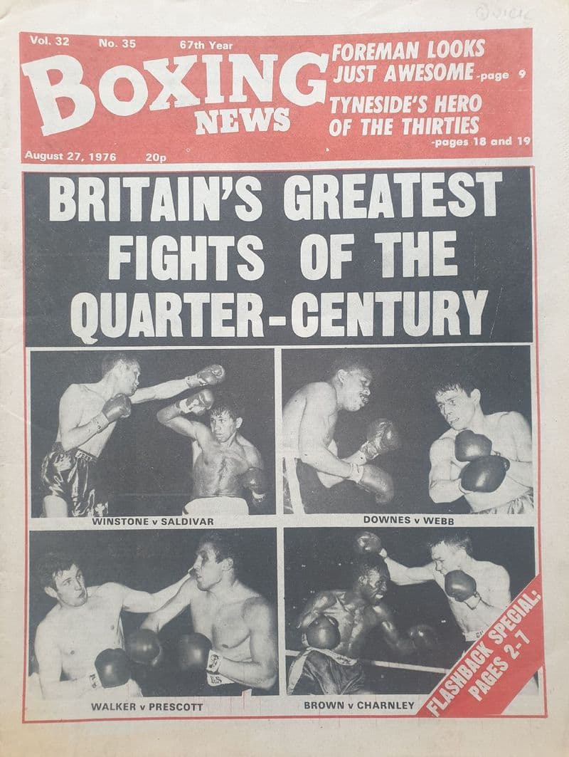 Boxing News Vol 32 No 35 (1976, Aug 27th)