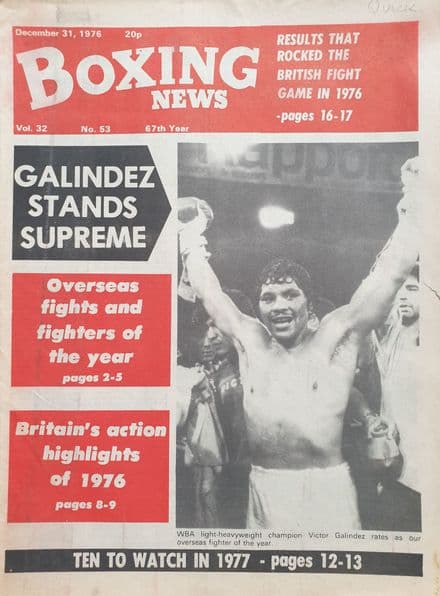 Boxing News Vol 32 No 53 (1976, Dec 31st)