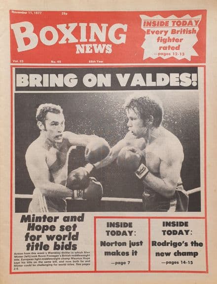 Boxing News Vol 33 No 45 (1977, Nov 11th)