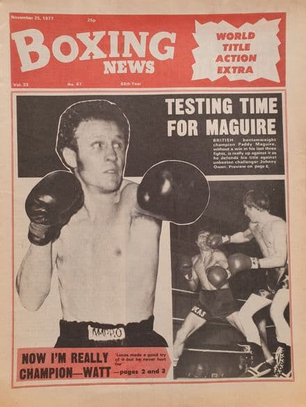 Boxing News Vol 33 No 47 (1977, Nov 25th)