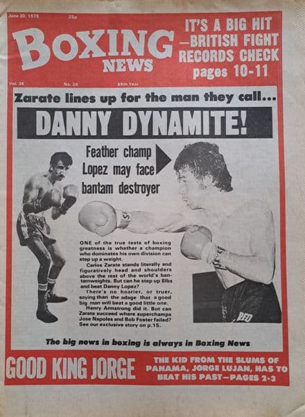 Boxing News Vol 34 No 26 (1978, Jun 30th)