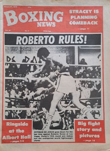 Boxing News Vol 34 No 4 (1978, Jan 27th)