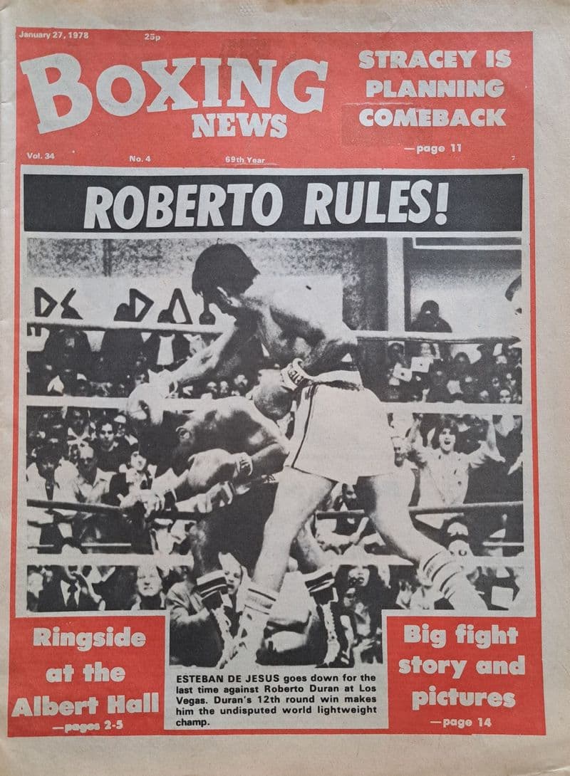 Boxing News Vol 34 No 4 (1978, Jan 27th)