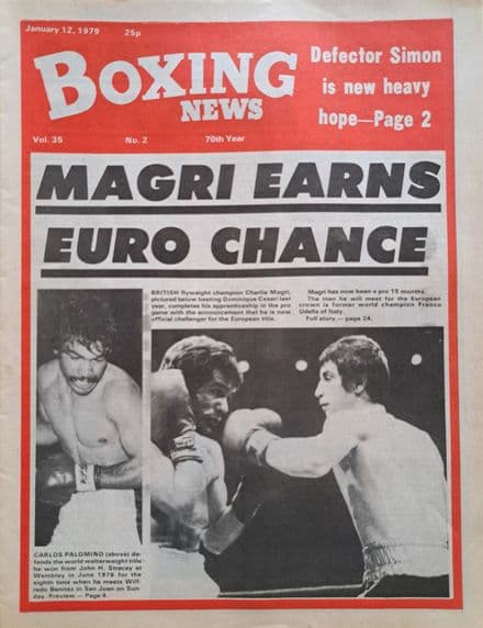 Boxing News Vol 35 No 2 (1979, Jan 12th)