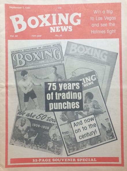 Boxing News Vol 40 No 36 (1984, Sep 7th)