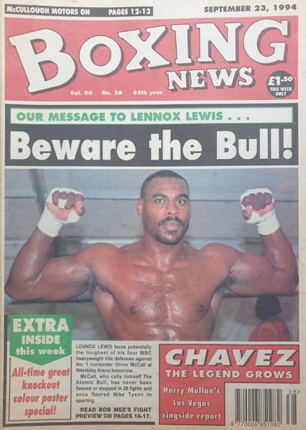 Boxing News Vol 50 No 38 (1994, Sep 23rd)