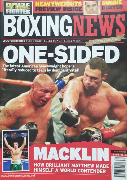 Boxing News Vol 65 No 39 (2009, Oct 2nd)