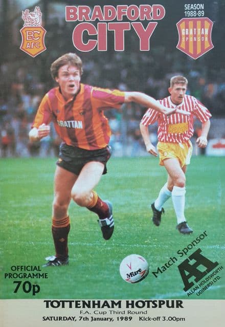 Bradford City v Tottenham, 3rd Rnd (1989, Jan 7th)