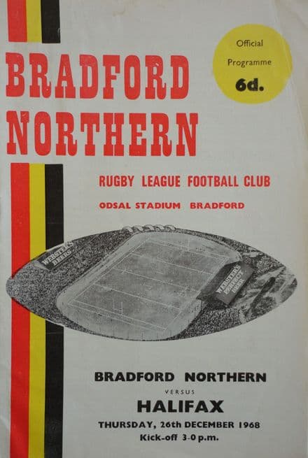 Bradford Northern v Halifax (1968, Dec 26th)
