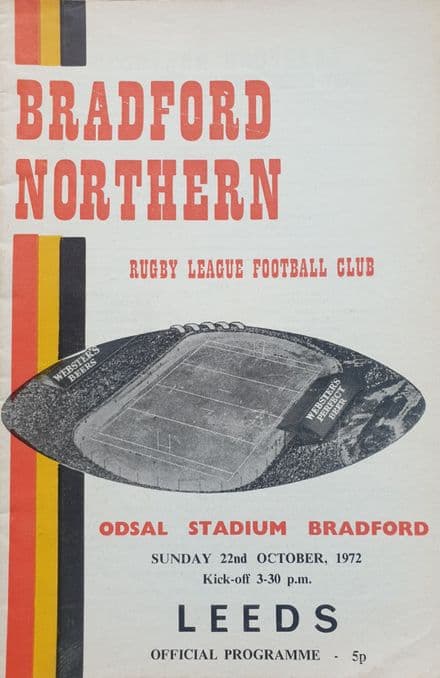 Bradford Northern v Leeds (1972, Oct 22nd)