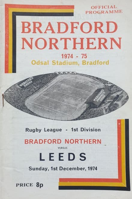 Bradford Northern v Leeds (1974, Dec 1st)