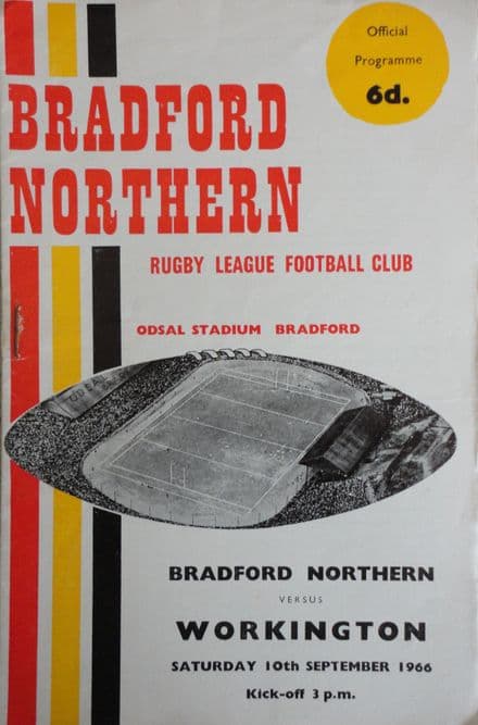 Bradford Northern v Workington (1966, Sep 10th)