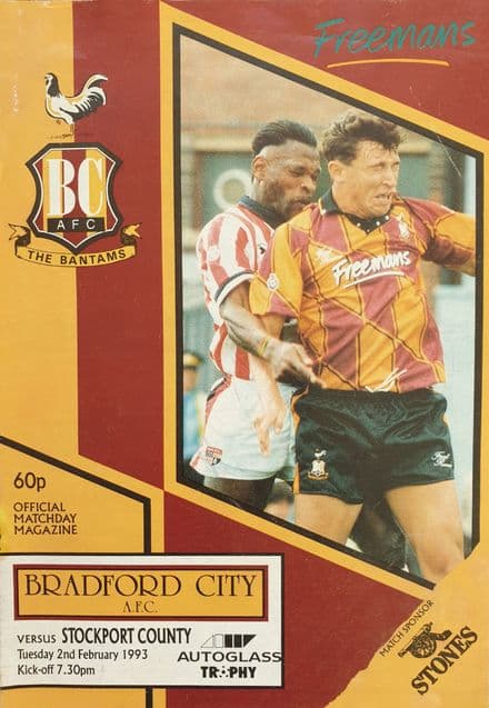Bradford v Stockport, Autoglass Trophy (1993, Feb 2nd)