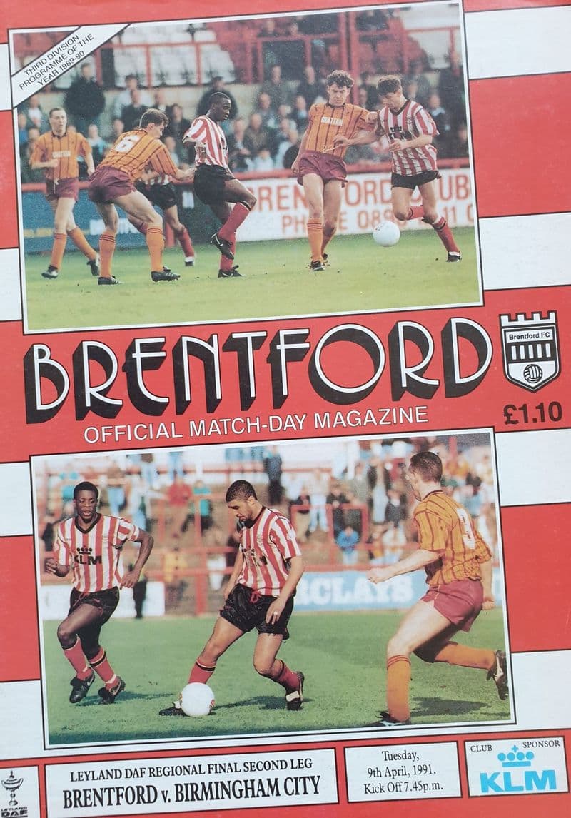 Brentford v Birmingham City, Leyland Daf (1991, Apr 9th)