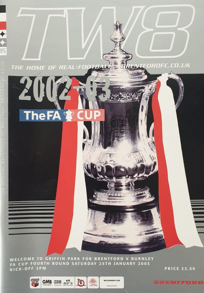 Brentford v Burnley, FA Cup 4th Rnd (2003, Jan 25th)