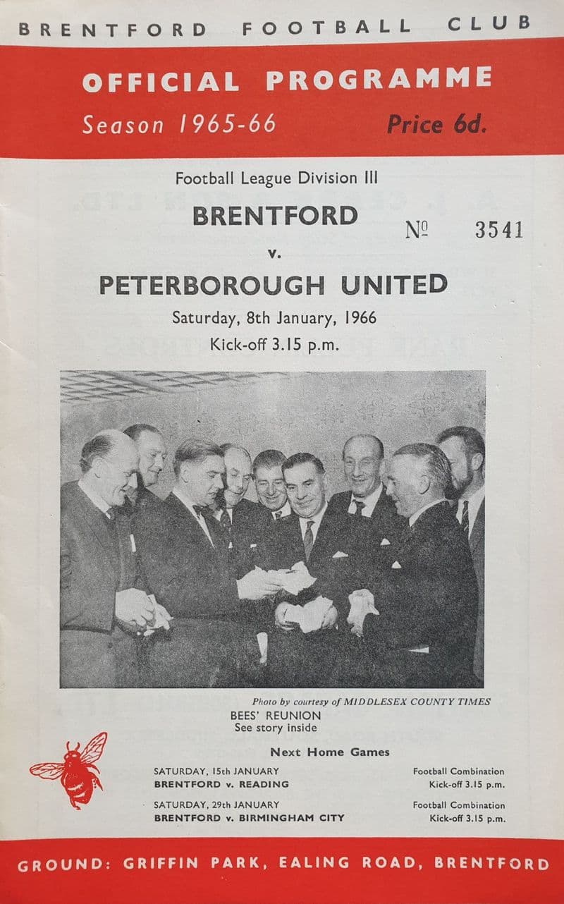 Brentford v Peterborough, Div 3 (1966, Jan 8th)